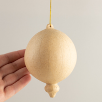 Paper Mache Christmas Ornament