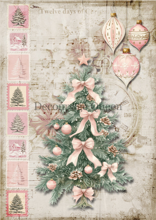 Pink Christmas A4 Pack w/ Bonus Paper