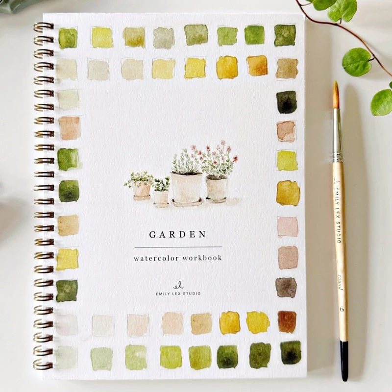 Emily Lex Watercolor Books Garden