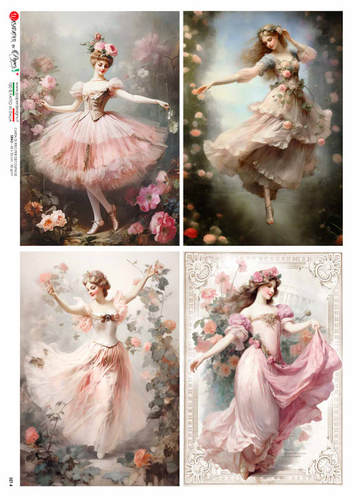 Paper Designs Ballerina Four Pack 1 Set Rice Paper