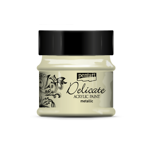 Delicate Metallic Paint, design by Pentart, arts & entertainment > hobbies & creative arts > arts & crafts, for decoupage and crafting
