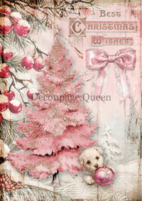 Pink Christmas A4 Pack w/ Bonus Paper