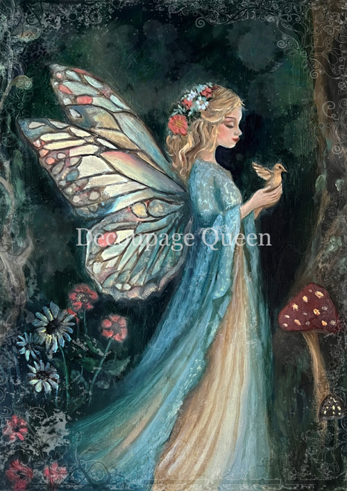 Decoupage Queen Rice Paper Teresa Rene Art - Meadow Fairy