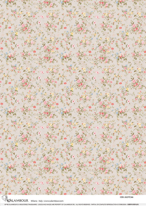 Spring Dusty Rose Florals Pattern 2025TC366
