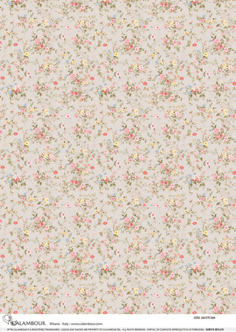 Spring Dusty Rose Florals Pattern