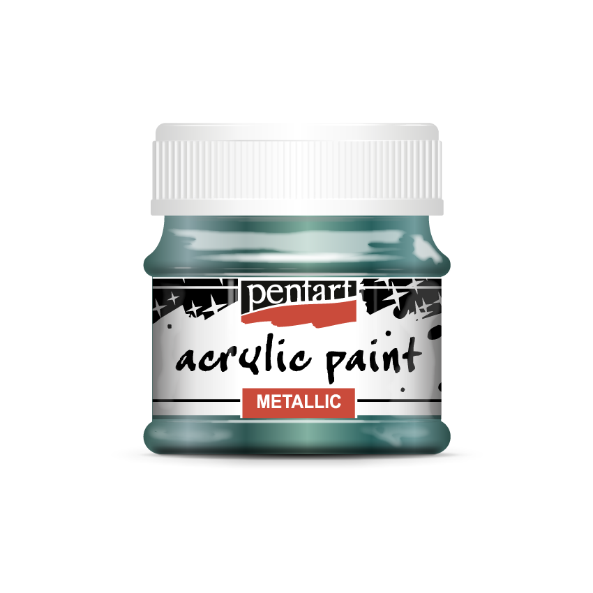 Acrylic paint metallic, design by Pentart, arts & entertainment > hobbies & creative arts > arts & crafts, for decoupage and crafting