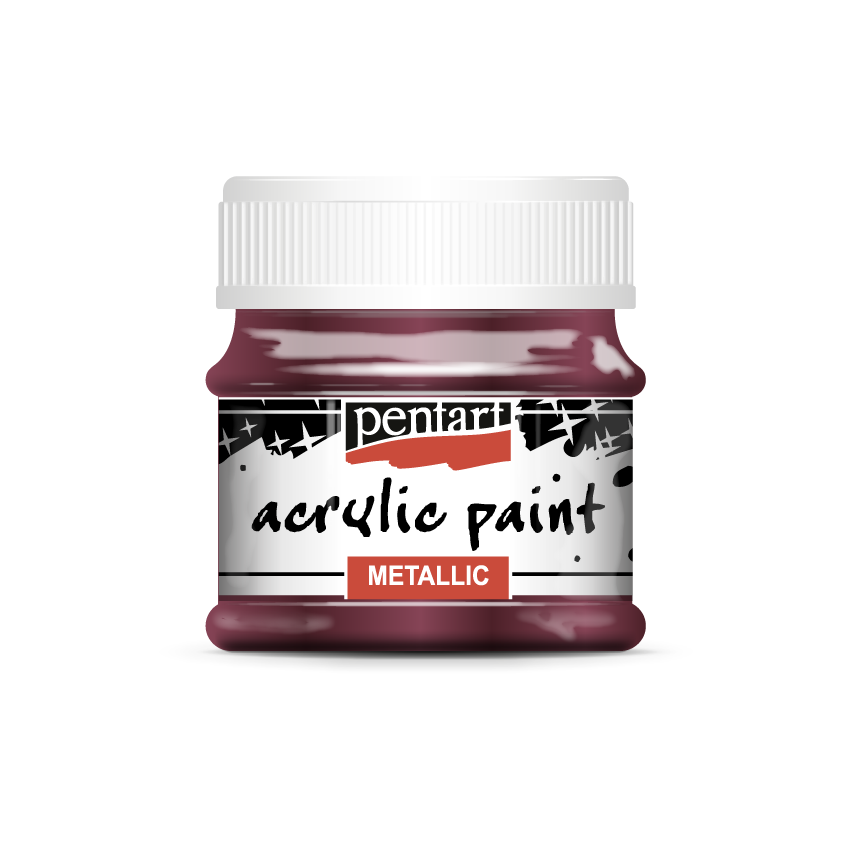 Acrylic paint metallic, design by Pentart, arts & entertainment > hobbies & creative arts > arts & crafts, for decoupage and crafting