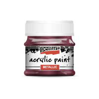 Acrylic paint metallic, design by Pentart, arts & entertainment > hobbies & creative arts > arts & crafts, for decoupage and crafting
