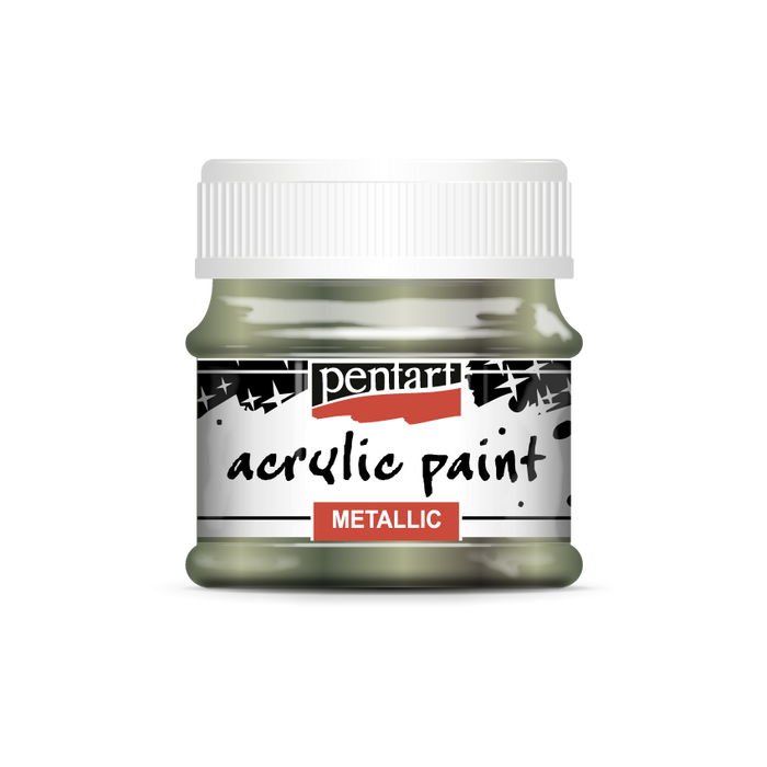 Acrylic paint metallic, design by Pentart, arts & entertainment > hobbies & creative arts > arts & crafts, for decoupage and crafting
