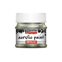 Acrylic paint metallic, design by Pentart, arts & entertainment > hobbies & creative arts > arts & crafts, for decoupage and crafting