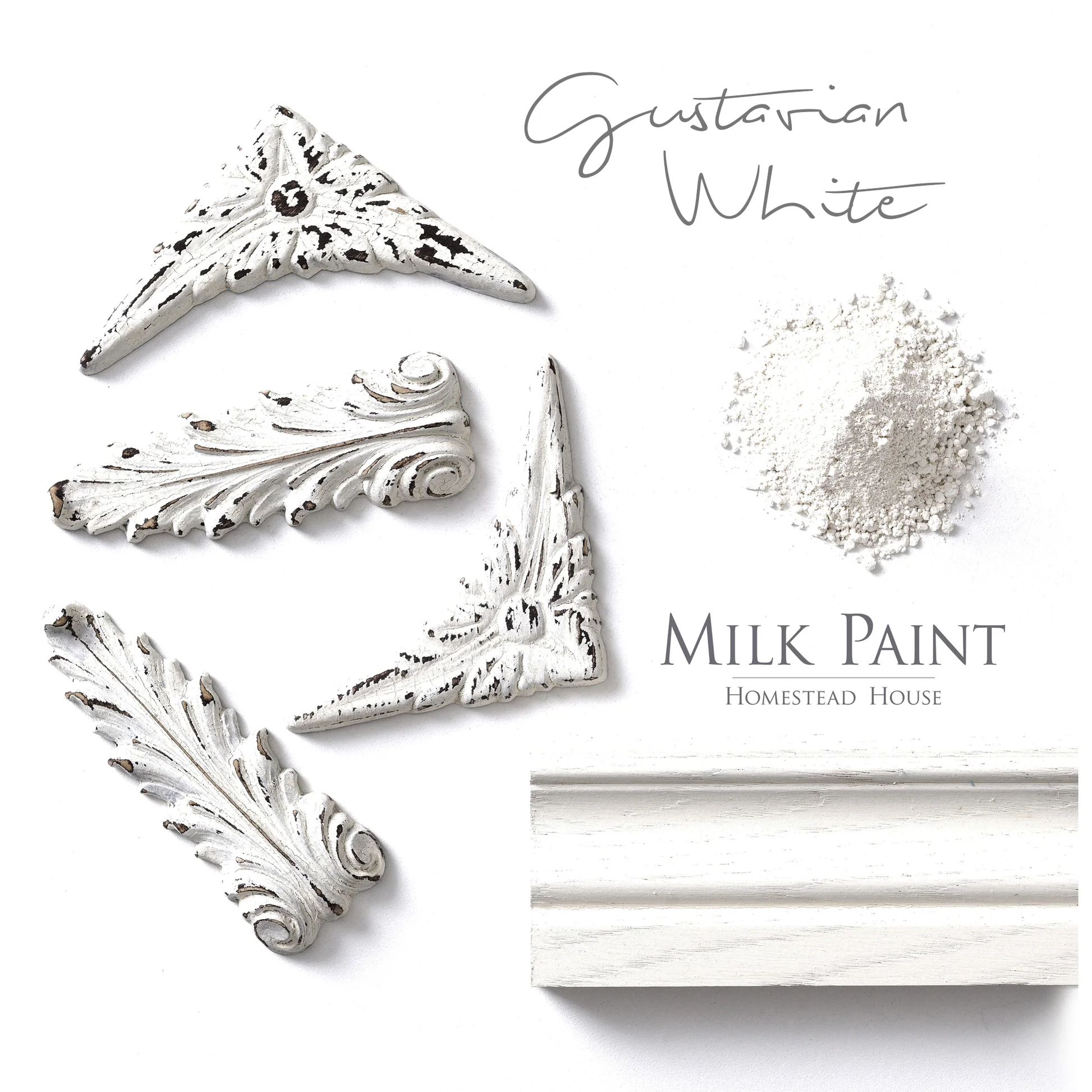 Gustavian White Homestead House Milkpaint 300g