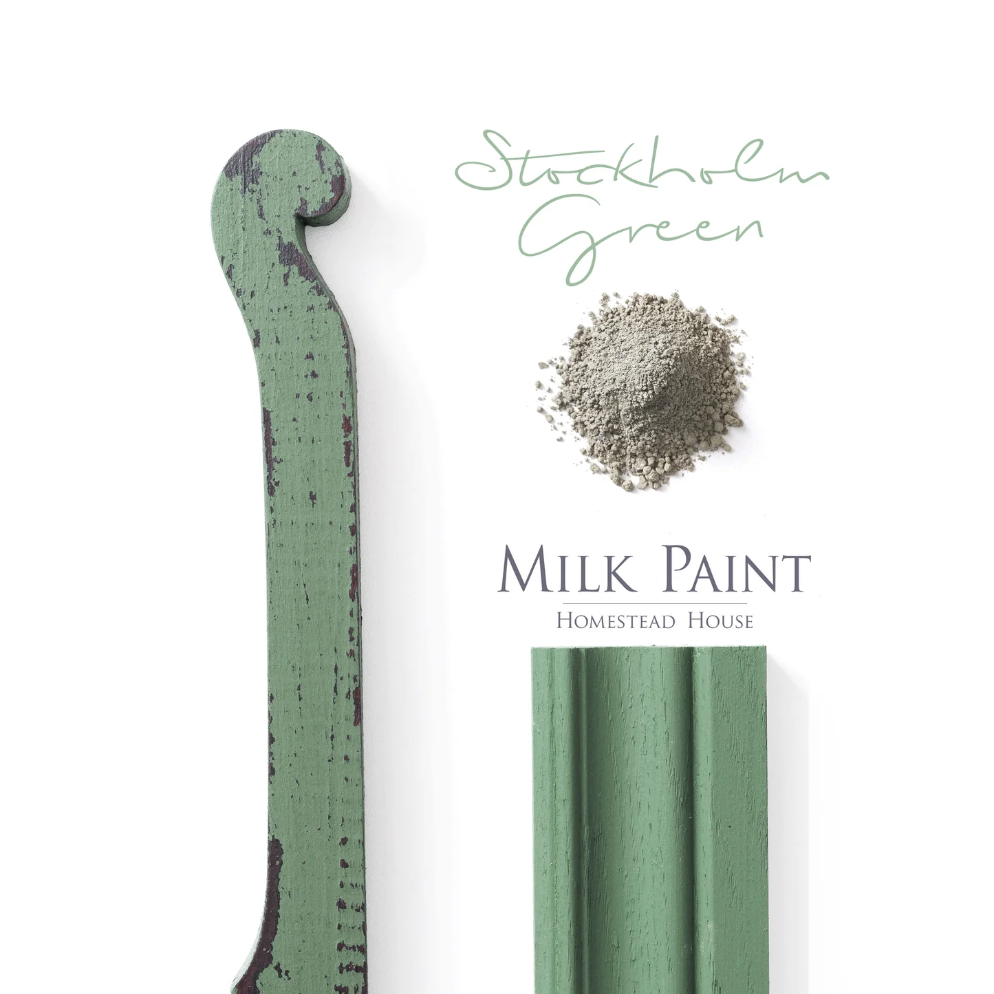 Stockholm Green Homestead House Milkpaint 330g
