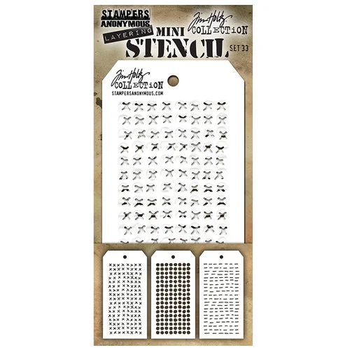 Tim Holtz Stencil Mini Set #33