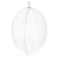 Clear Plastic Egg Ornaments