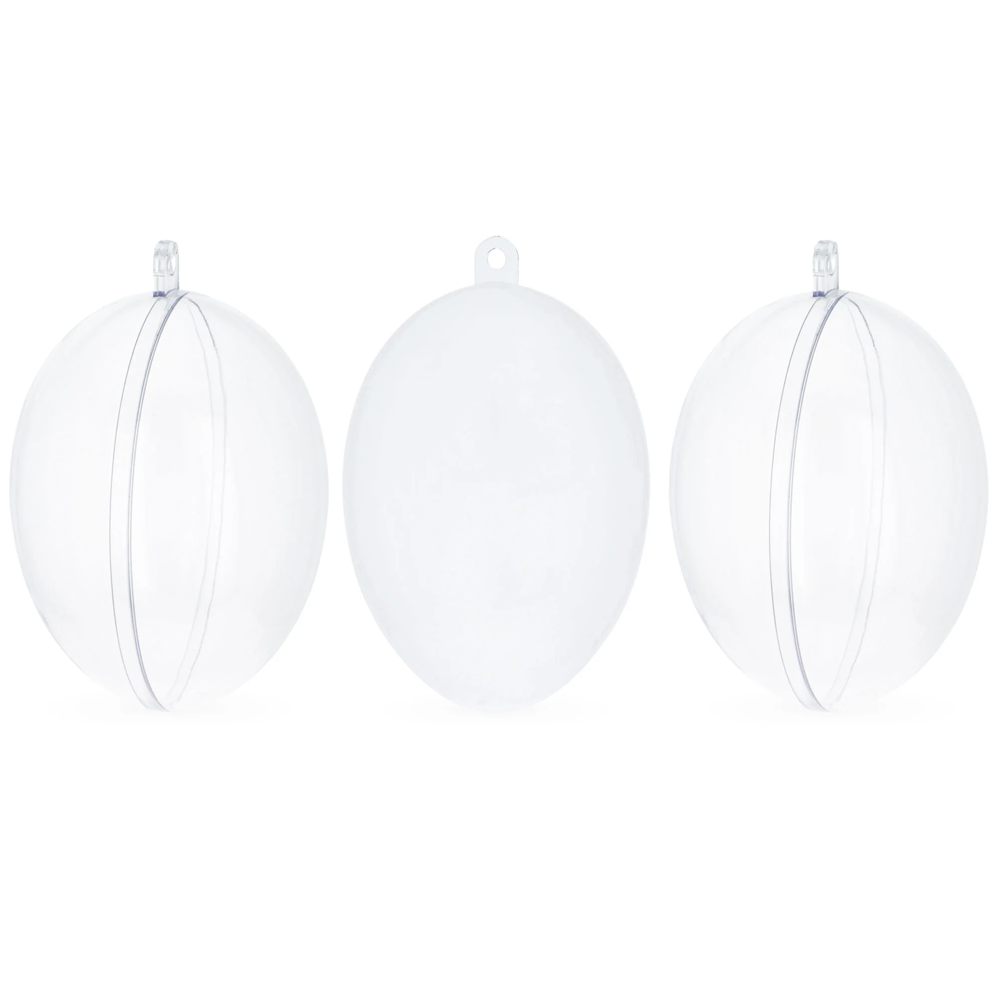 Clear Plastic Egg Ornaments