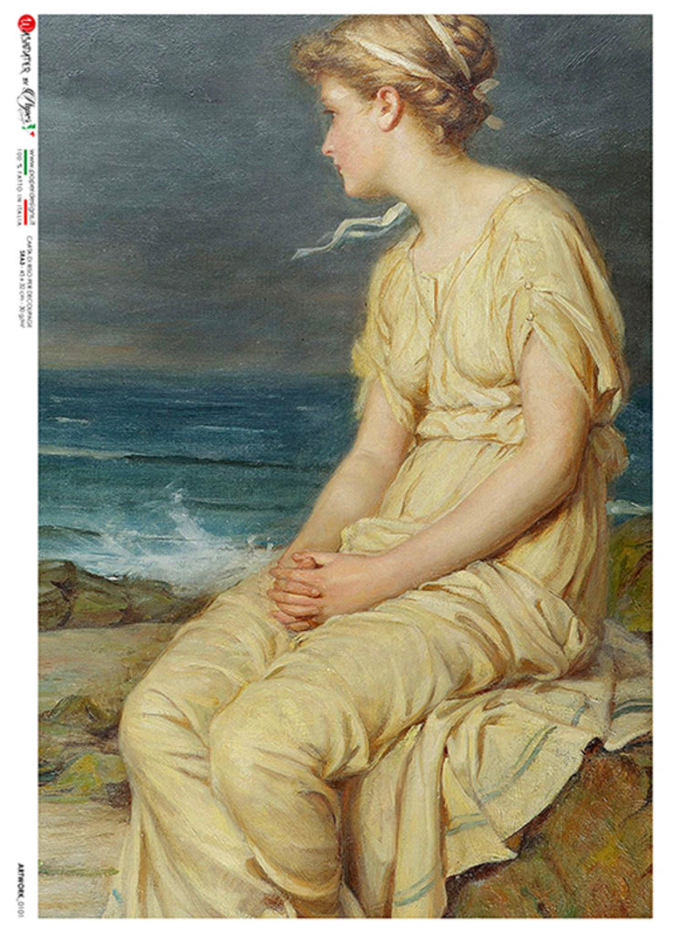 Artwork John Waterhouse Woman at Beach 0101