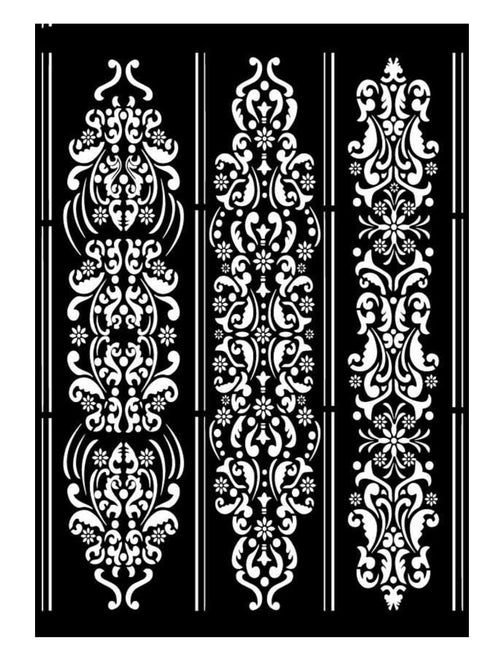 French Borders Stencil DQST-0009