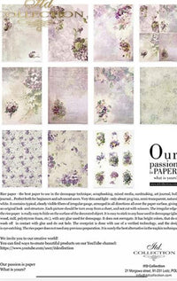 Rice Paper Pack Flower Post Violet