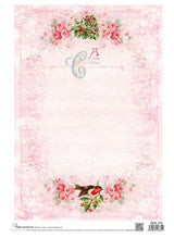 Pink Christmas Baroque Frame