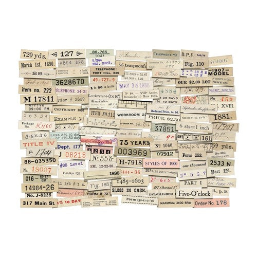 Tim Holtz Ephemera Snippets Number Strips