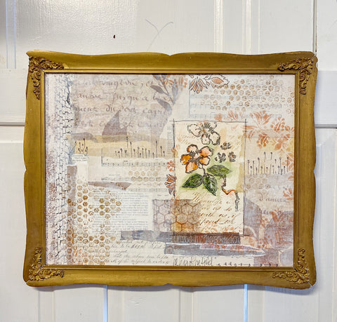 Mixed Media in Much Loved Antique Frame Sample