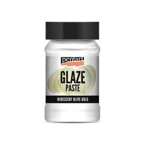 Glaze paste 100 ml Iridescent olive-gold