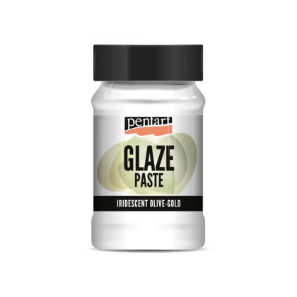 Glaze paste 100 ml Iridescent olive-gold