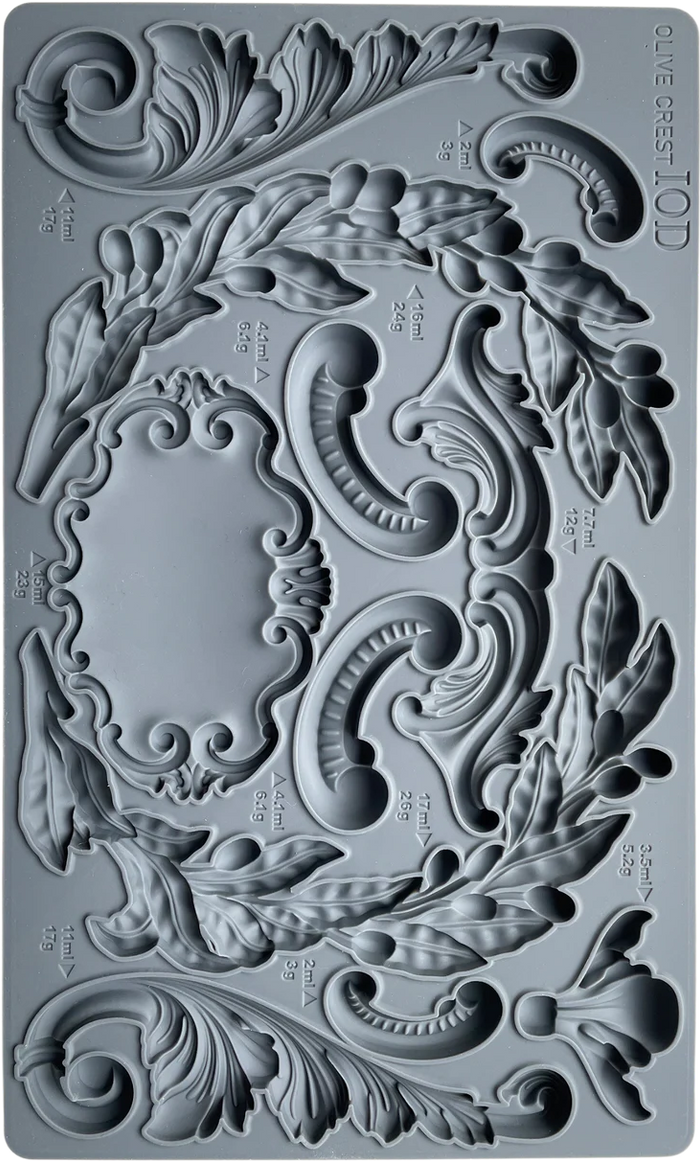 Olive Crest IOD Décor Mould