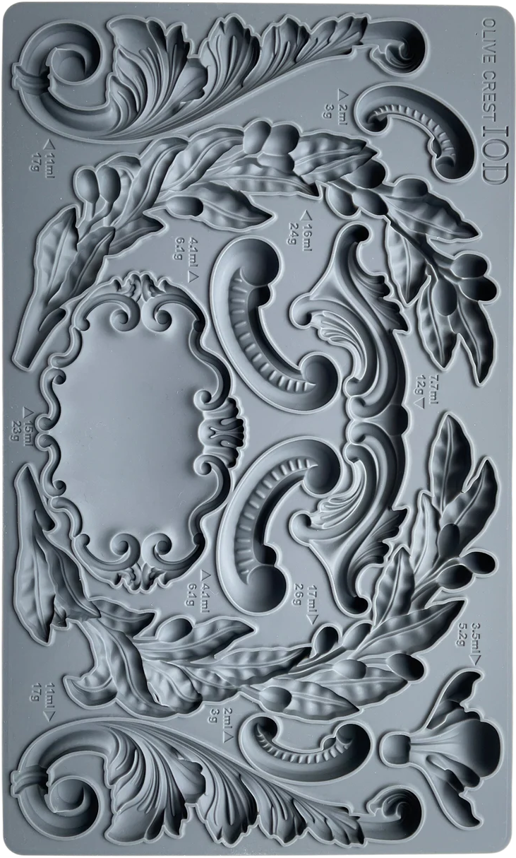 Olive Crest IOD Décor Mould