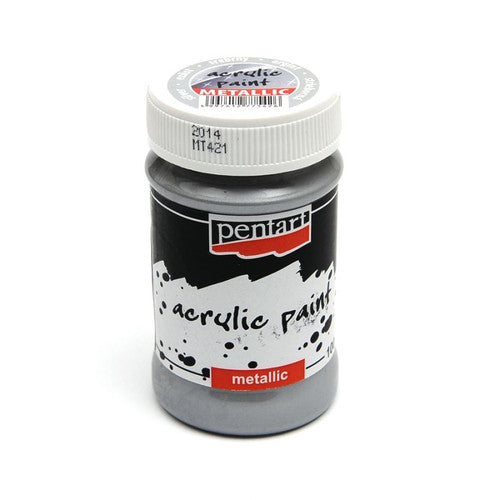 Acrylic paint metallic, design by Pentart, arts & entertainment > hobbies & creative arts > arts & crafts, for decoupage and crafting