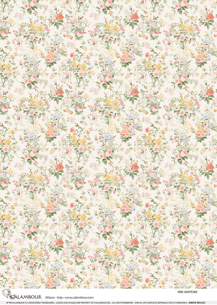 Soft Spring Floral Bouquets Pattern 2025TC365