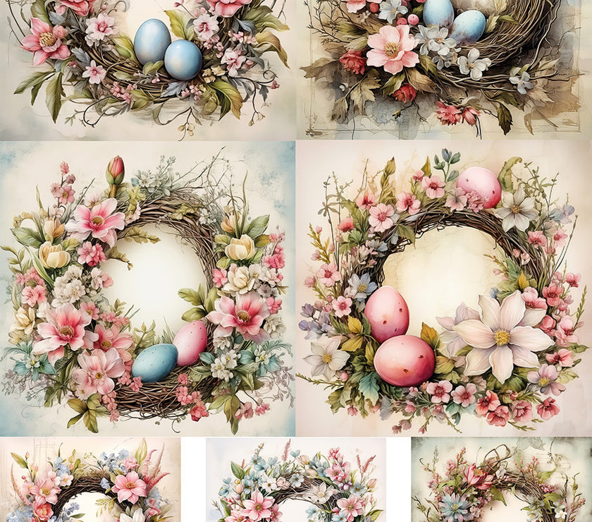 Spring Seven Easter Wreaths