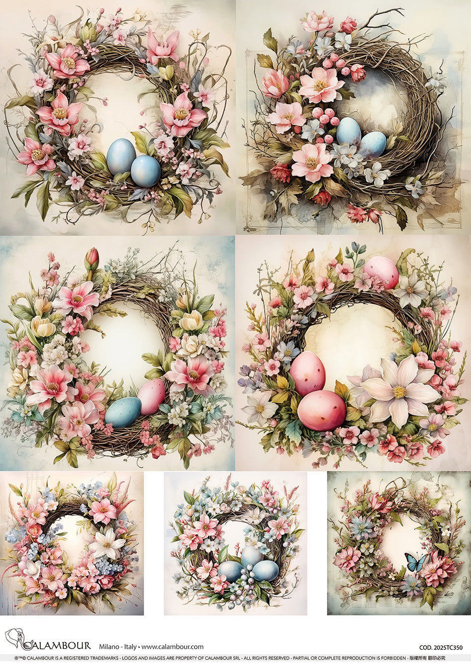 Spring Seven Easter Wreaths