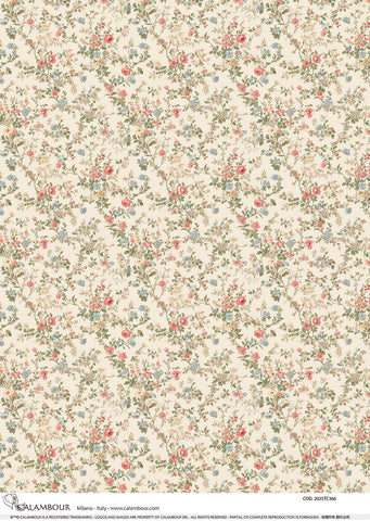 Spring Cream Florals Pattern 2025TC367