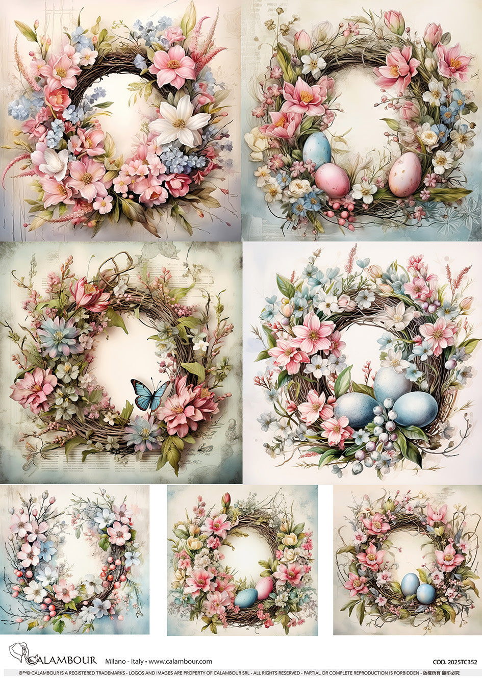 Spring Easter Florals 2 Seven Scenes