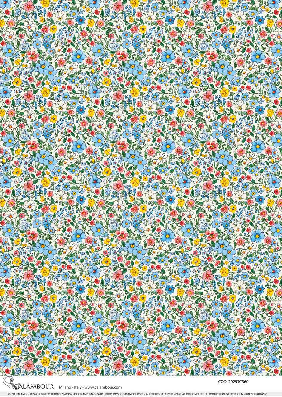 Spring Illustrated Patterned Daisies