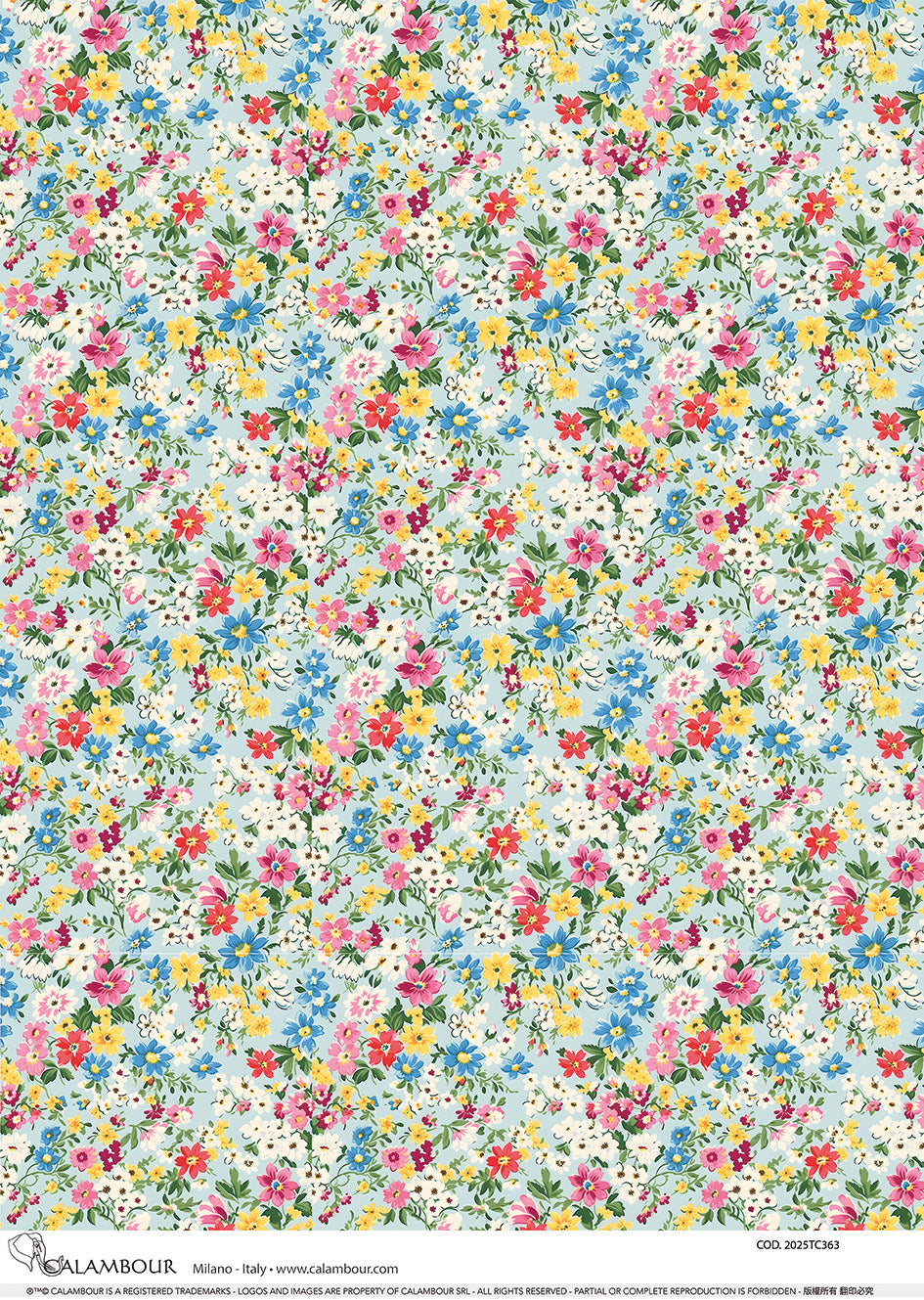 Spring Pastel Florals Pattern 2025TC363