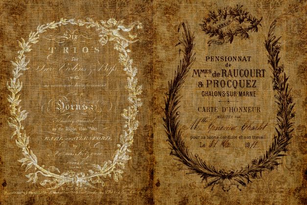 Roycycled Ephemeral Burlap, design by Roycycled, arts & entertainment > hobbies & creative arts > arts & crafts, for decoupage and crafting