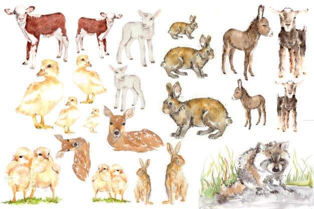 Roycycled Baby Animals by Lexi Grenzer, design by Roycycled, uncategorized, for decoupage and crafting