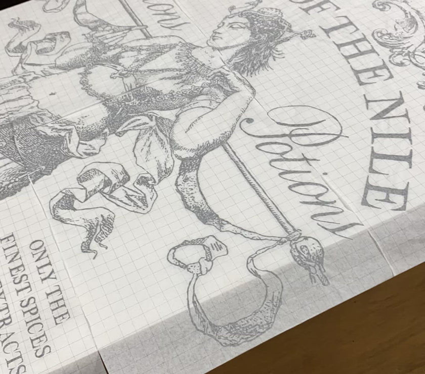 Queen of the Nile IOD Paint Inlay