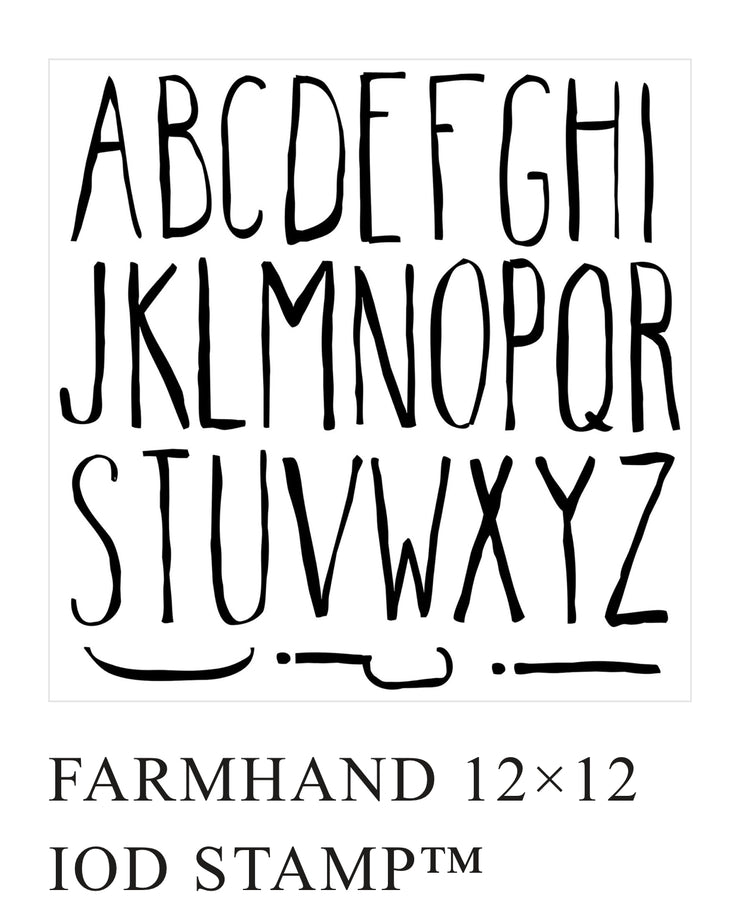 Farm Hand Type IOD Décor Stamp (Retired)