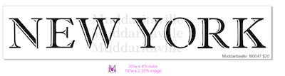 Muddaritaville New York stencil