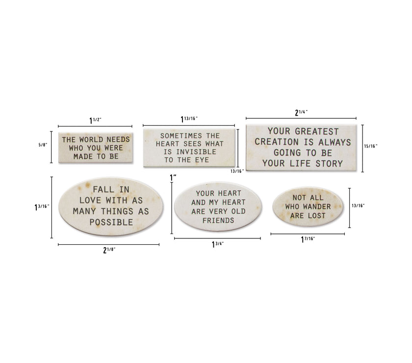 Tim Holtz Quote Chips, Labels