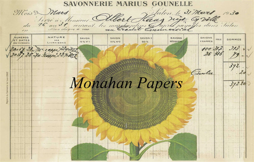 Botanical 12, sunflower ledger (027) BOT12