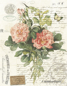 Botanical 67, Pink Roses spray BOT67