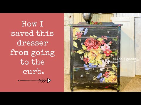 Wall Flower Decor IOD Transfer