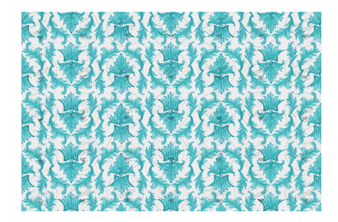 Teal Damask JRV