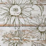 Sunflower Stamp IOD Décor Stamp