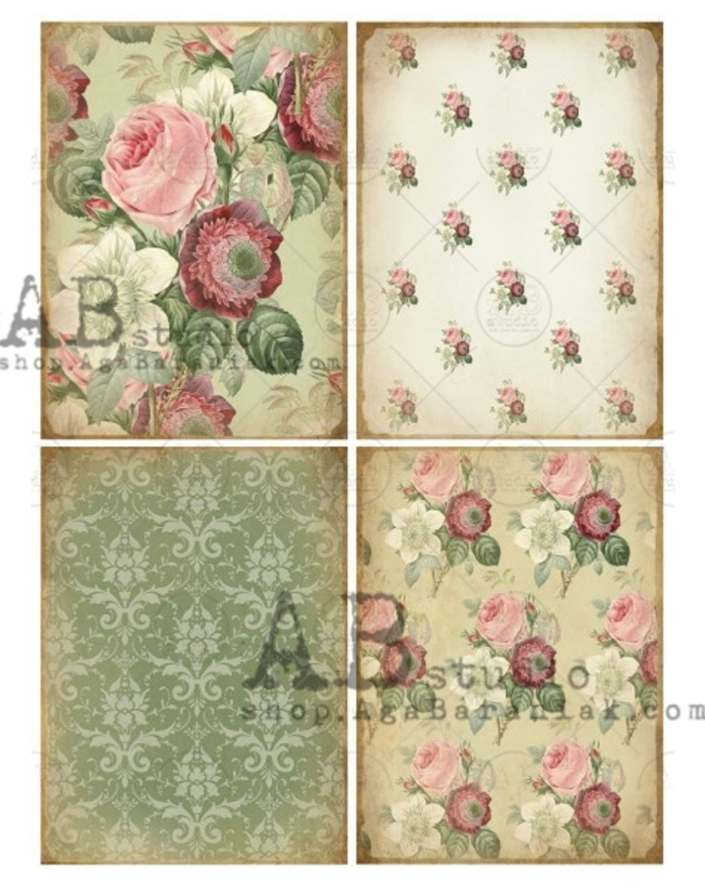 Vintage Rose Patterns ABRP_491