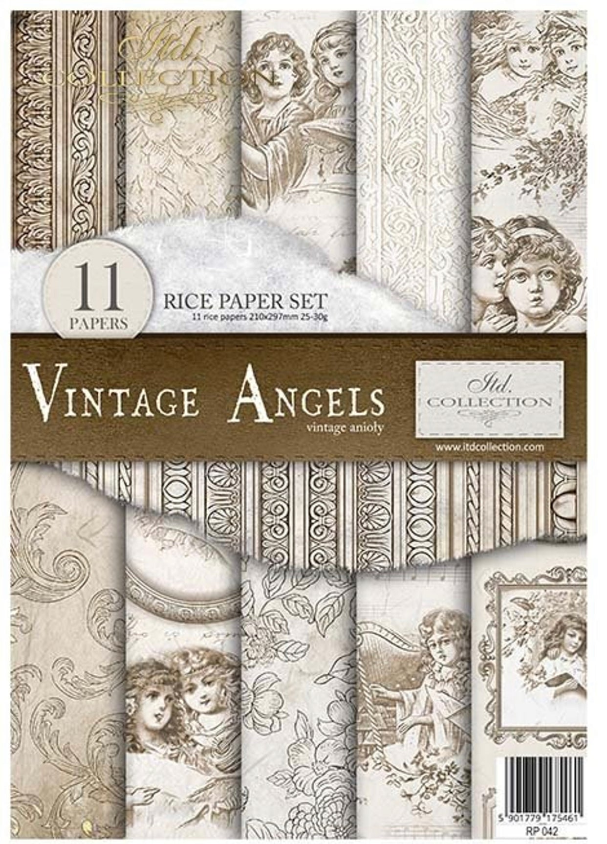 Vintage Angels Set of 11  Rice Papers